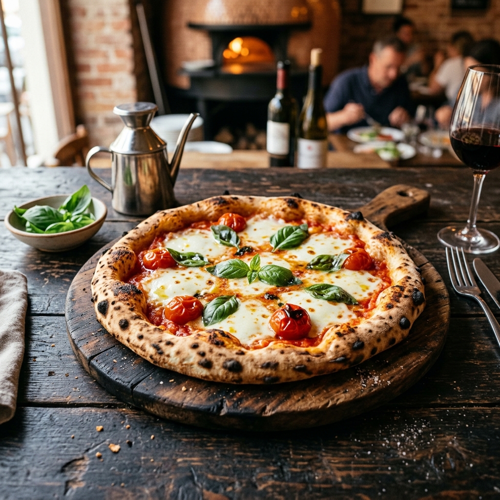 Freshly baked premium Pizza Colombia pizza